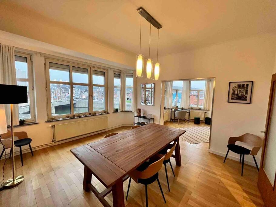 Bellevue - Grand Appartement Pour 5 Sur Les Quais De La Meuse Liège Exterior foto